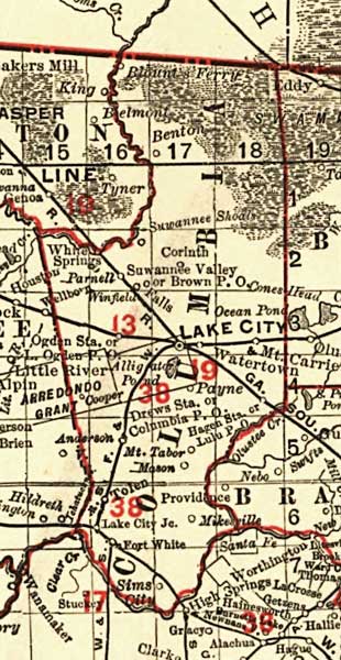 Columbia County, 1900
