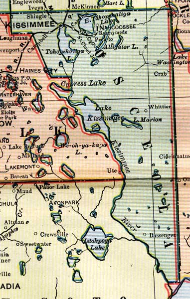 Map of Osceola County, Florida, 1902