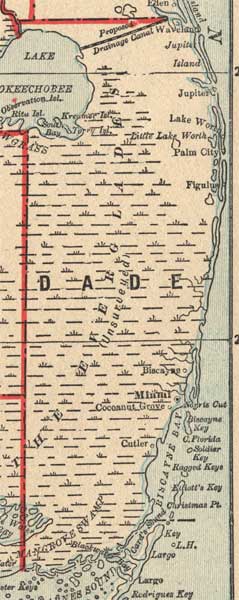 Miami-Dade County, 1893