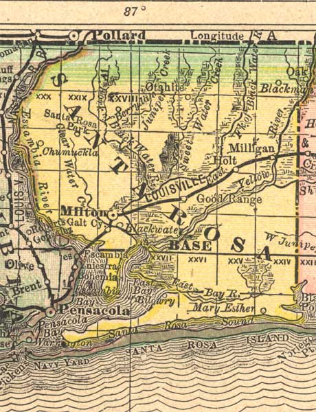Santa Rosa County, 1892