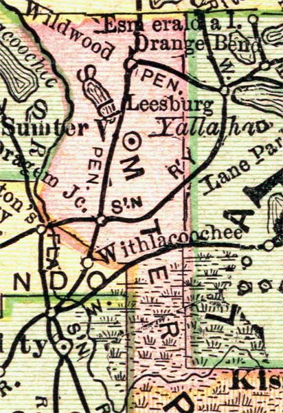 Map of Sumter County, Florida, 1894