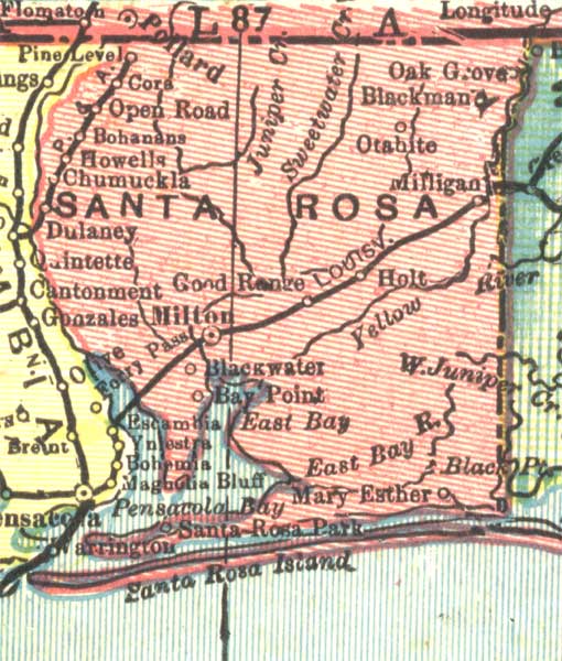 Santa Rosa County, 1904