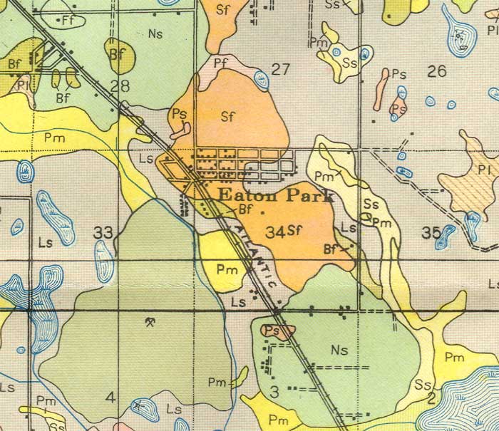 Map of Eaton Park, Florida