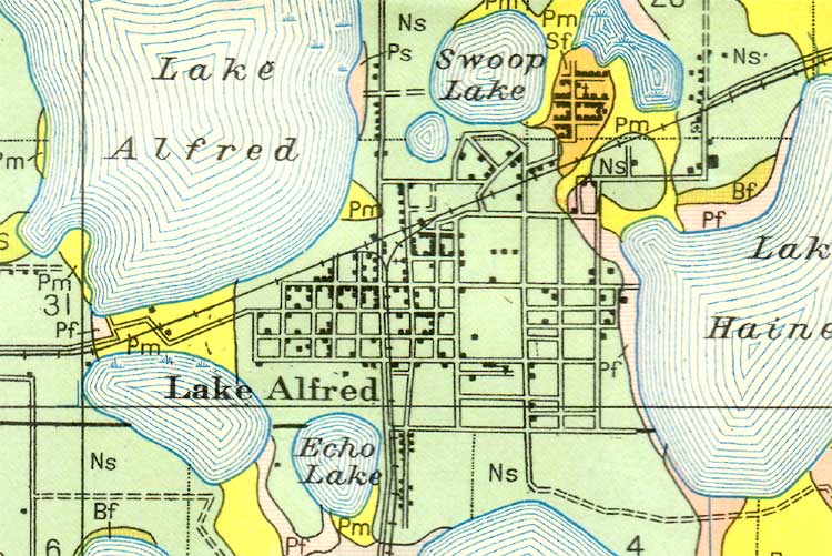 Map of Lake Alfred, Florida