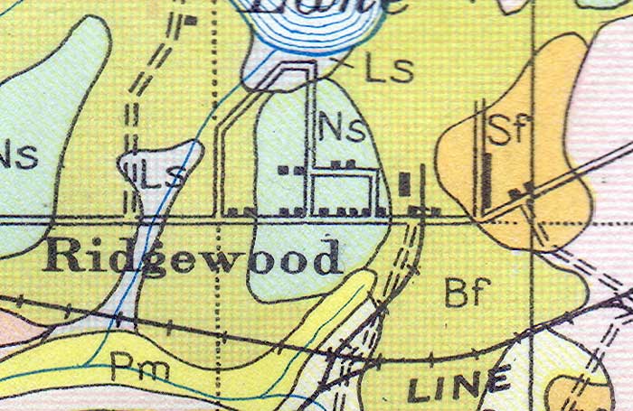 Map of Ridgewood, Florida