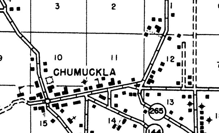 Map of Chumuckla, Florida
