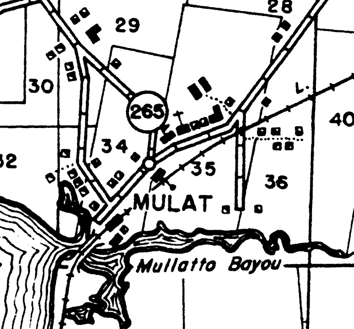 Map of Mulat, Florida
