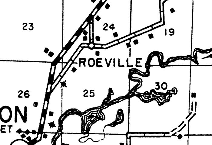Map of Roeville, Florida