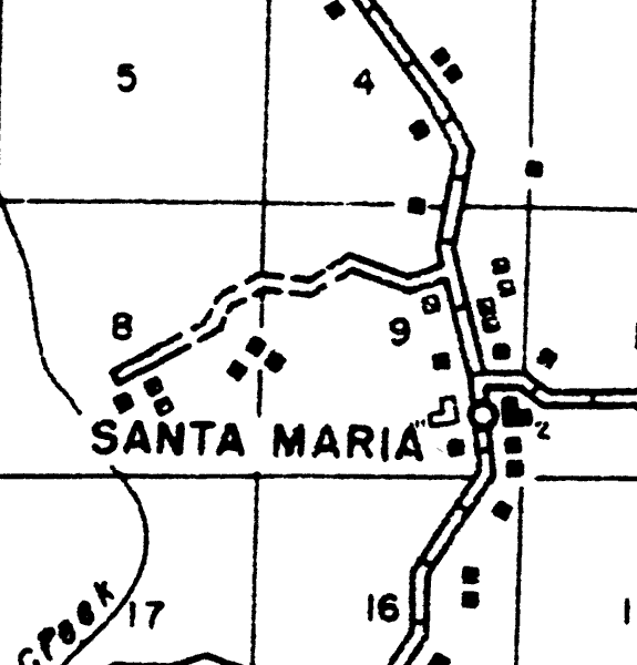 Map of Santamaria, Florida