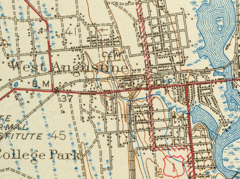 Map of West St. Augustine, Florida