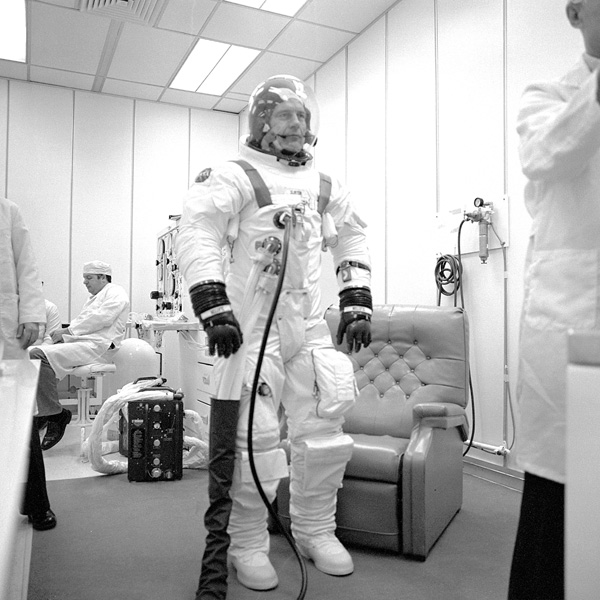 Deke Slayton Suits Up