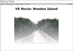 Weedon Island Virtual Reality Movie