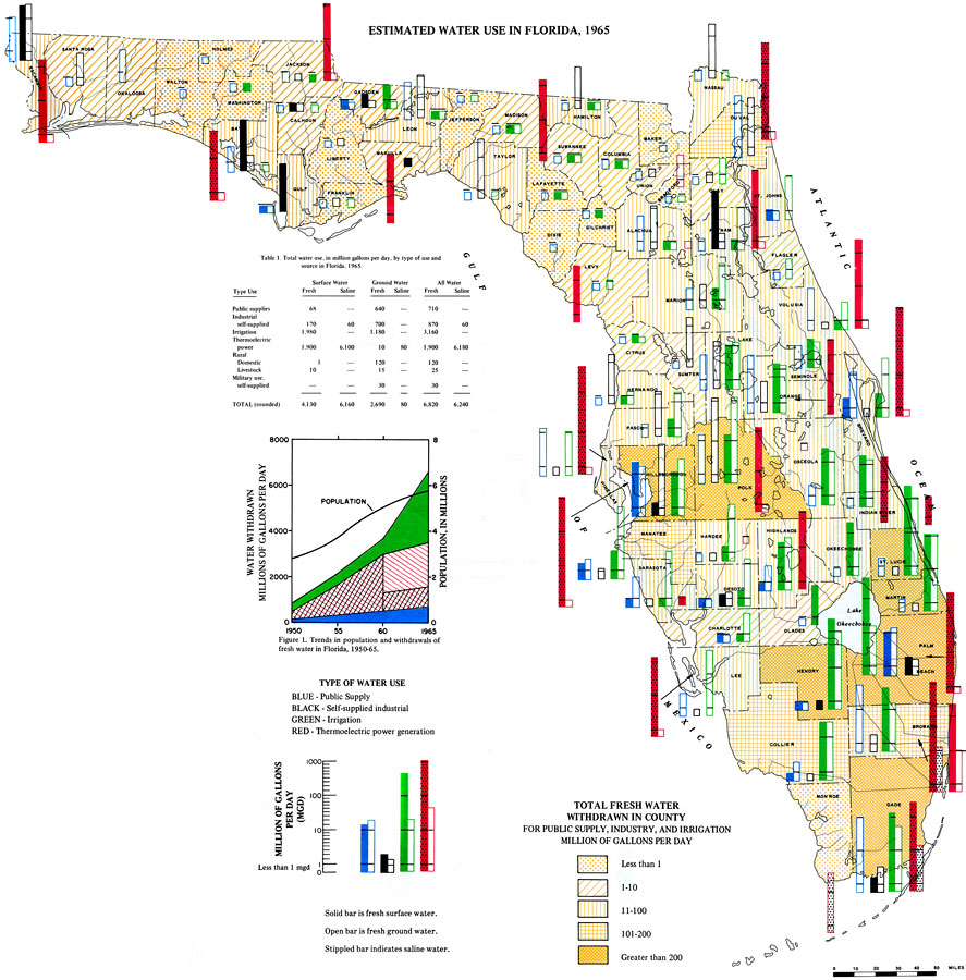 Estimated Water Use in Florida, 1975