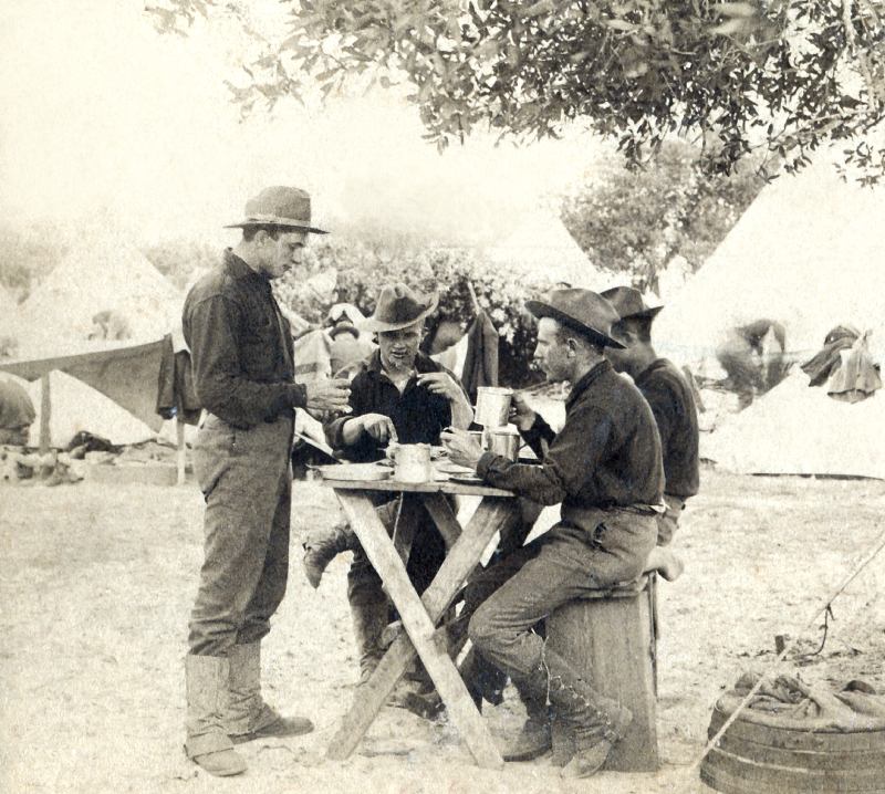 At Mess, Camp Tampa, Florida