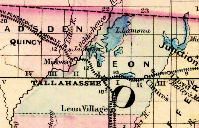 Map of Leon County, Florida, 1877