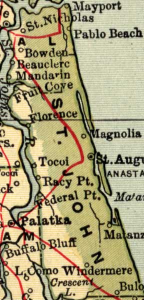 St. Johns County, 1907