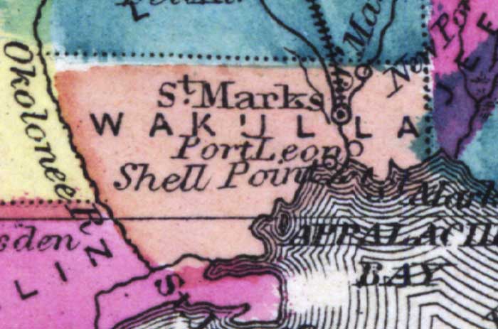 Map of Wakulla County, Florida, 1873