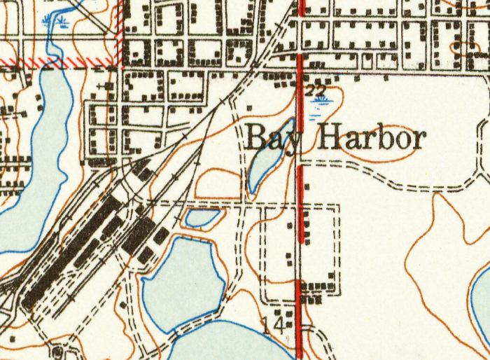 Map of Bay Harbor, Florida