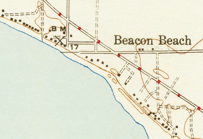 Map of Beacon Beach, Florida
