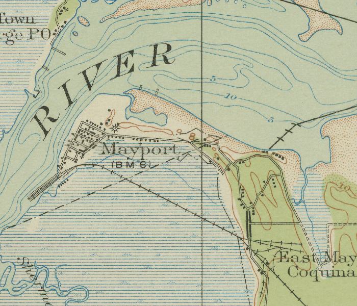 Map of Mayport, Florida