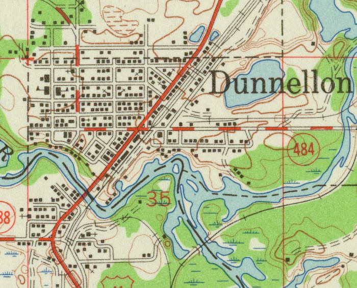 Map of Dunnellon, Florida