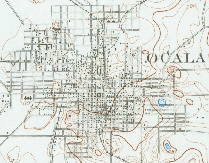 Map of Ocala, Florida