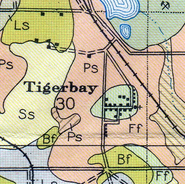 Map of Tigerbay, Florida