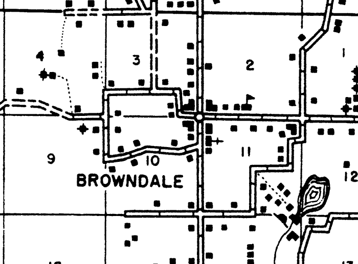 Map of Browndale, Florida