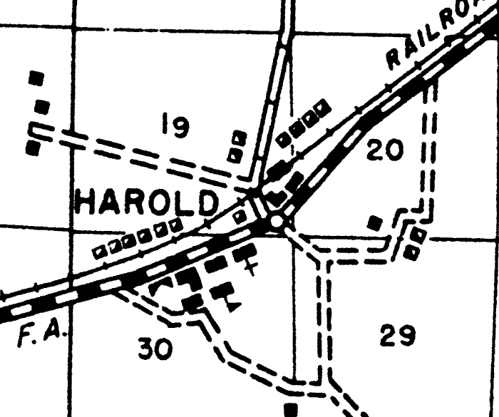 Map of Harold, Florida