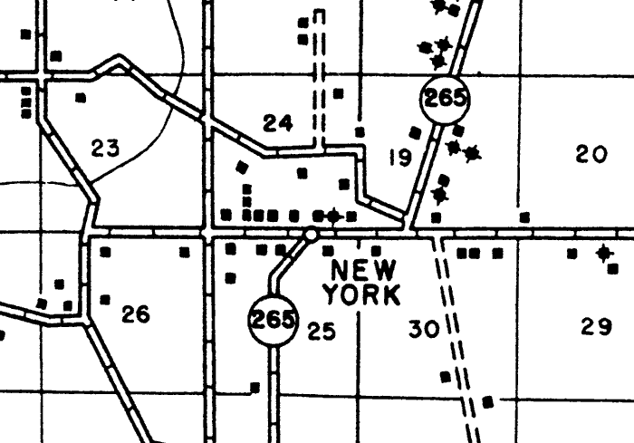 Map of New York, Florida