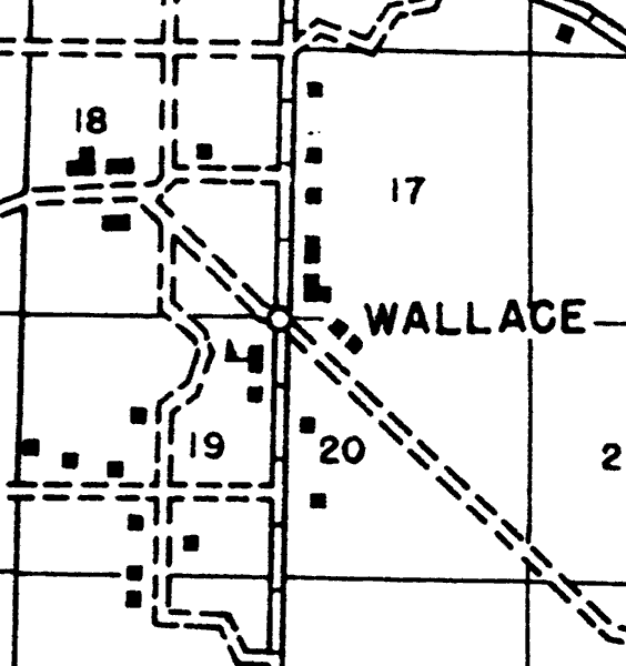 Map of Wallace, Florida