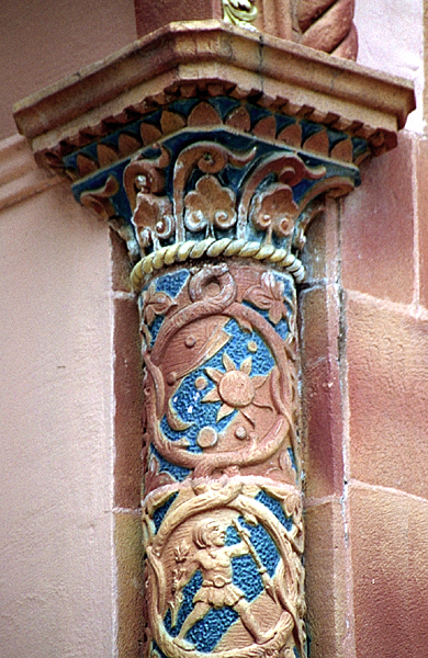Column on the gatehouse