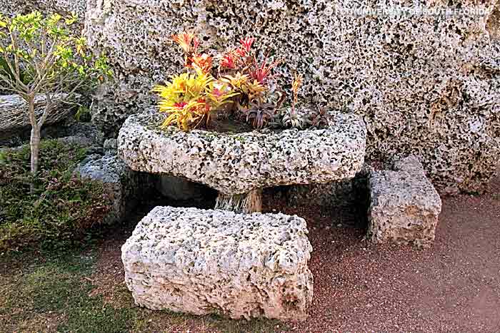 Seating at Coral Castle