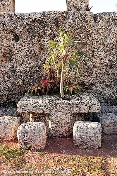 Seating at Coral Castle