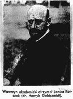Korczak photograph from newspaper