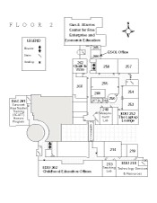 College of Education map floor plan: Floor 2