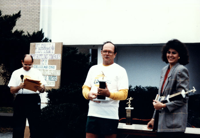 Dr. Hoffman, Dean Bill Katzenmeyer, and Rebecca Paul