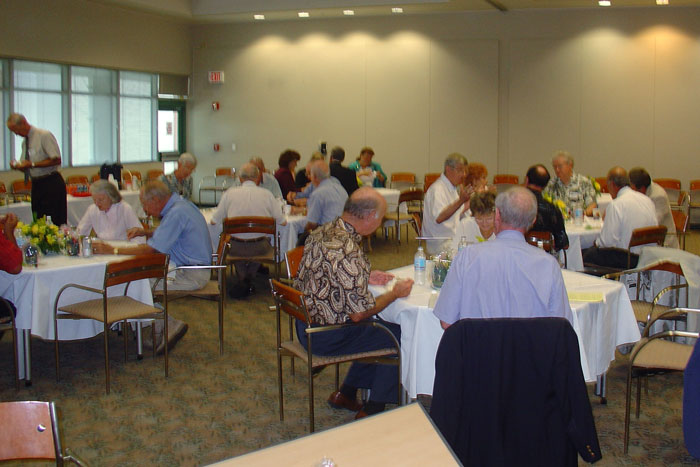 retired faculty at a luncheon