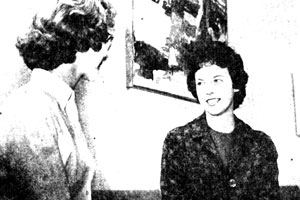 two women speaking