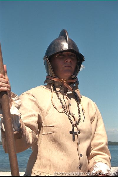 Reenactor on a horse