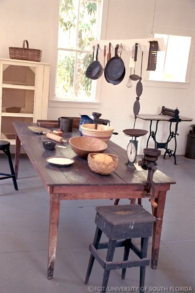 Table in the bakery