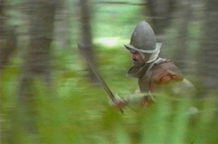 Spanish soldier in persuit