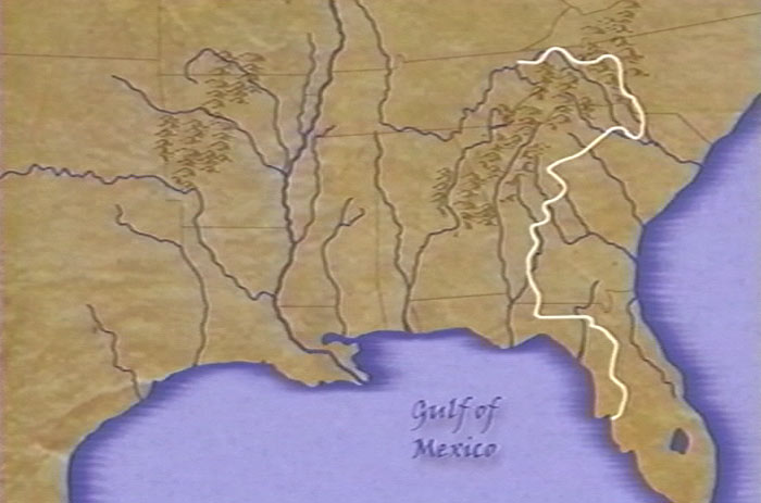 Map of the DeSoto Expedition