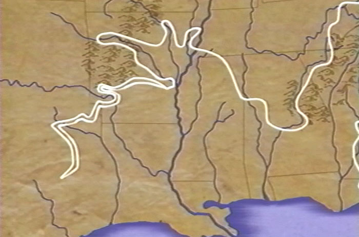 Map of the DeSoto Expedition