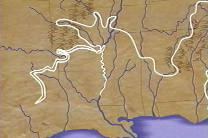 Map of the DeSoto Expedition