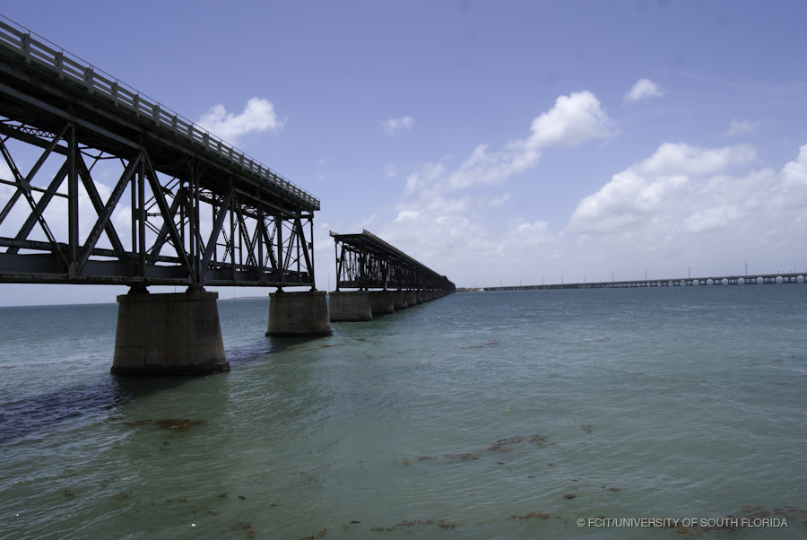 The Bahia Honda Bridge and US Highway 1 Crossing Over the Bahia Honda Channel