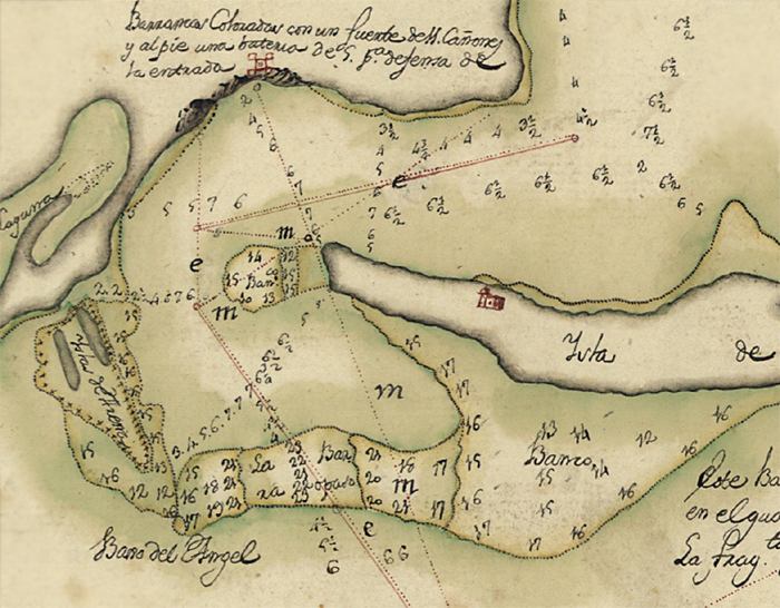 Map of Santa Rosa Island, 1782