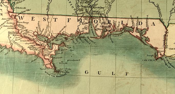 Map Of West Florida Map Of West Florida, 1806