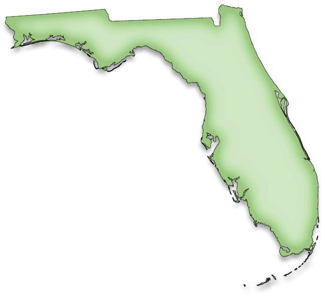 clipart map of florida - photo #2
