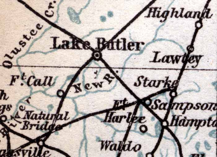 Map of Bradford  County, Florida, 1904